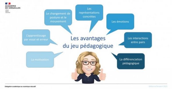 Infographie - Les avantages du jeu pédagogique