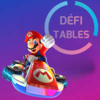 Logo Mario Kart / Défi Tables