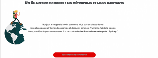 Parcours Un 6e autour du monde