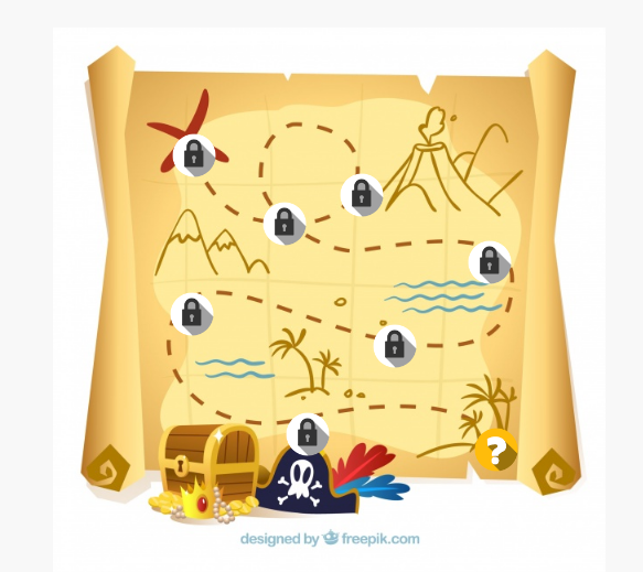 carte de progression pirates