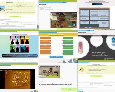 Captures d'écran des parcours conçus