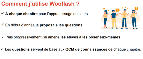 Diapo "Comment j'utilise Wooflash ?"