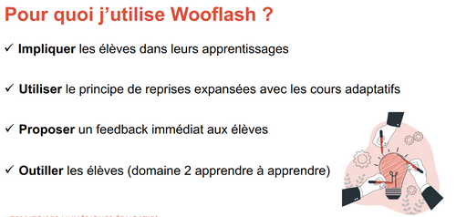Diapo "Pour quoi j'utilise Wooflash"