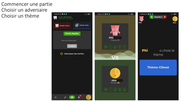Captures smartphone côté élève